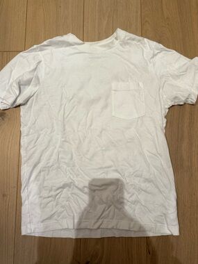 GAP White Short Sleeve Pocket T-Shirt